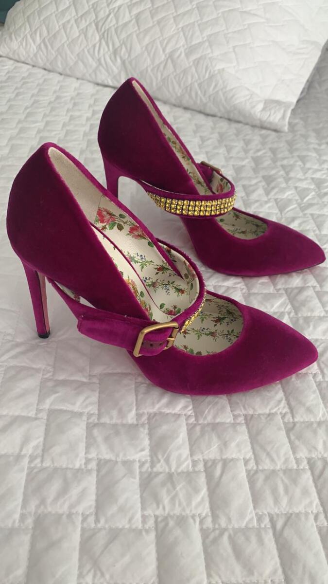 Sapato Gucci Scarpin Vinho Tam. 39