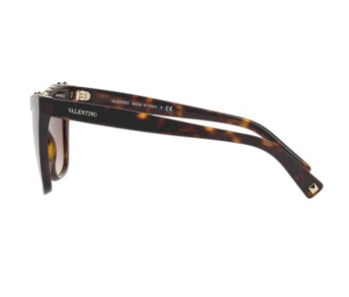 Óculos Valentino Cat Eye Rockstud Marrom