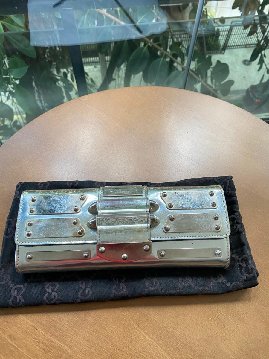 Clutch Gucci Prata