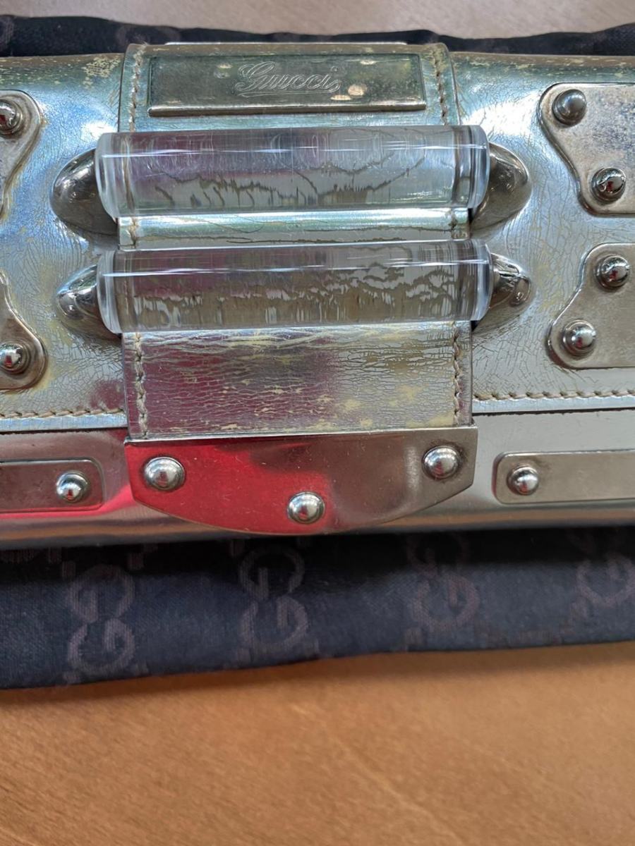 Clutch Gucci Prata