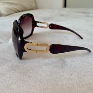 Óculos Jimmy Choo Tartaruga Roxo Marge/S