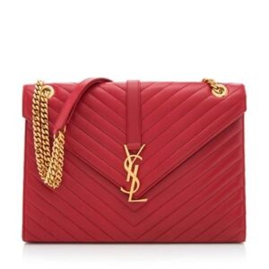 Bolsa Yves Saint Laurent Matelassê Vermelha