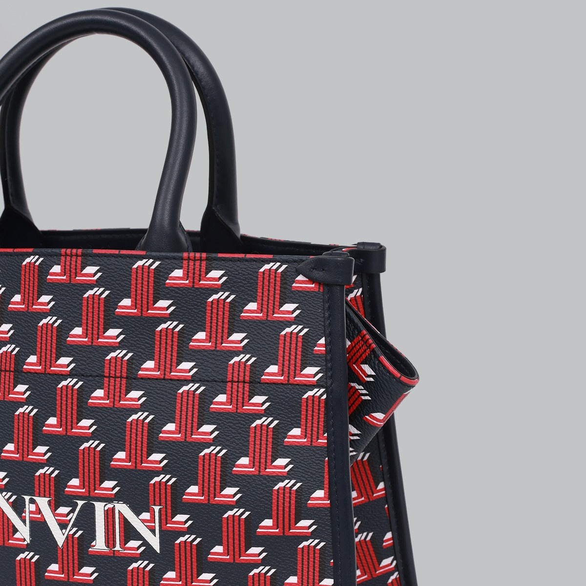 BOLSA LANVIN TOTE AZUL MONOGRAMA