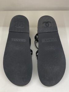 Sandália Chanel Preta Tam. 37 Br