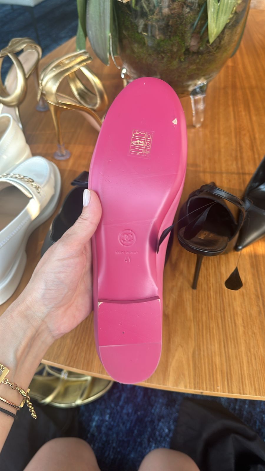 Sapatilha Chanel Rosa Tam. 39 Br