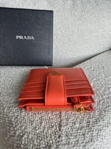 Carteira Prada Saffiano Laranja