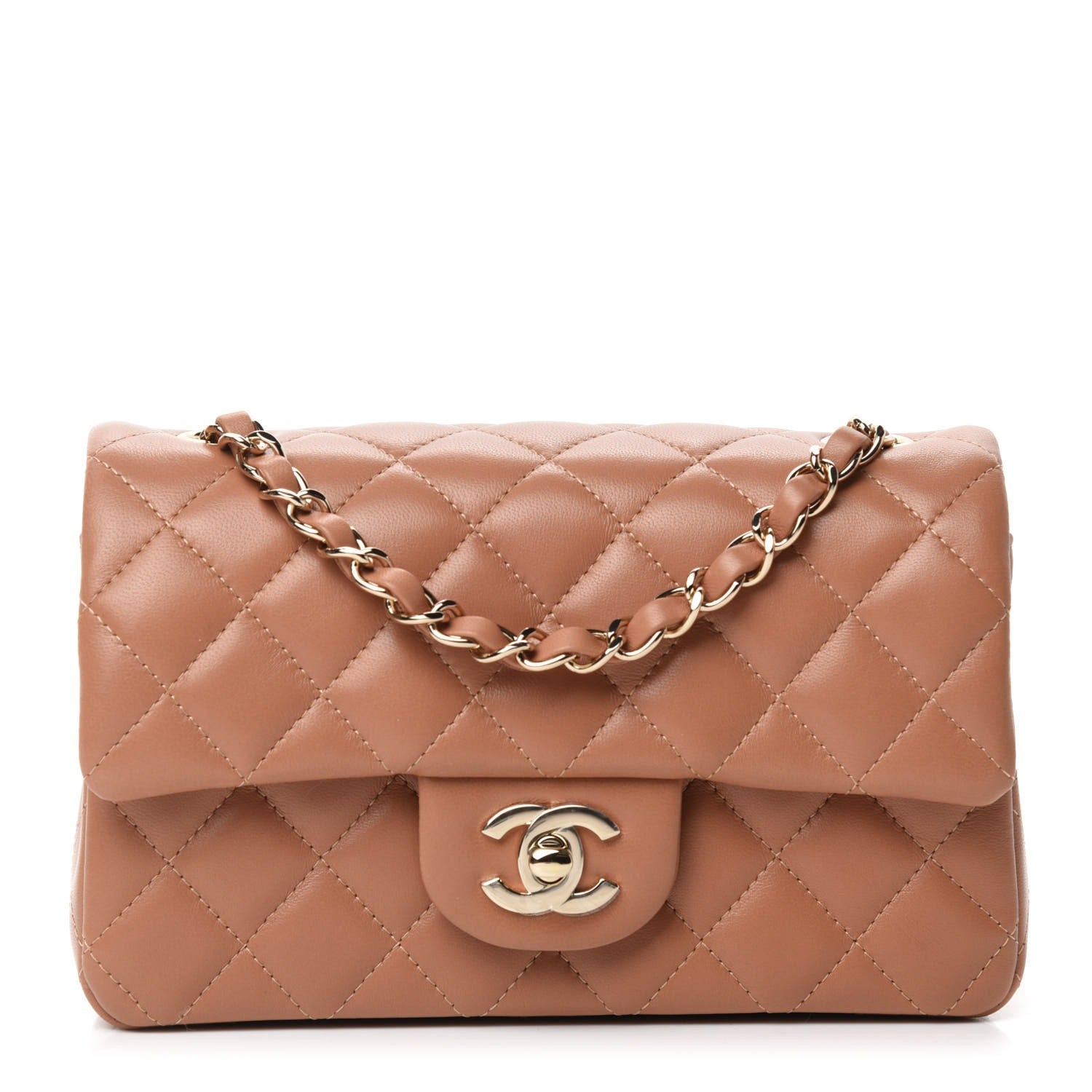 Bolsa Chanel Clássica Jumbo Caramelo
