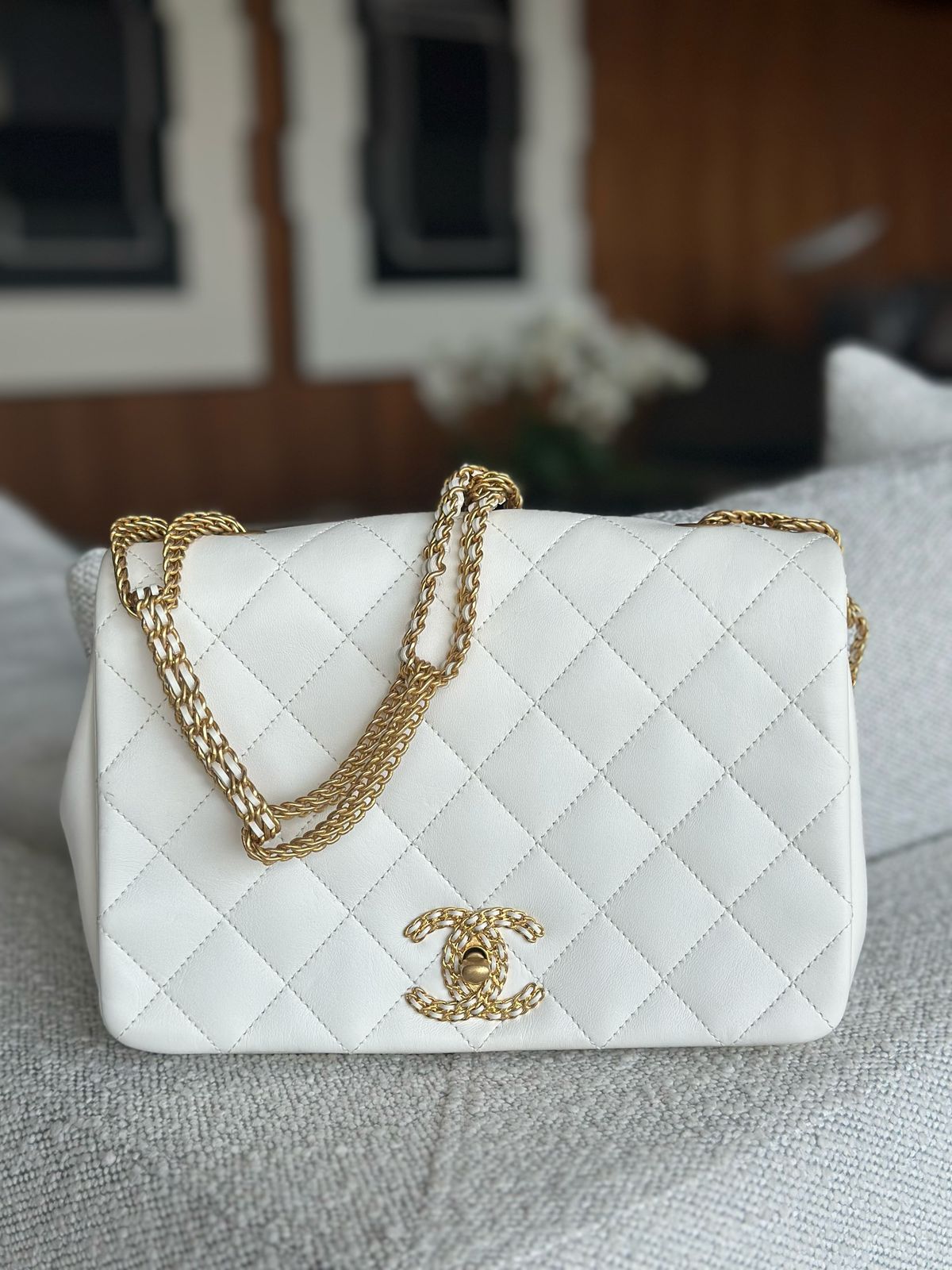 Bolsa Chanel Branca