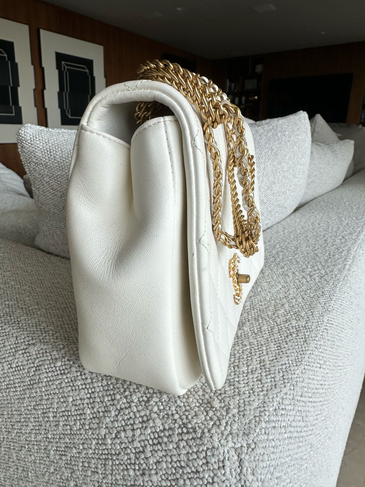 Bolsa Chanel Branca