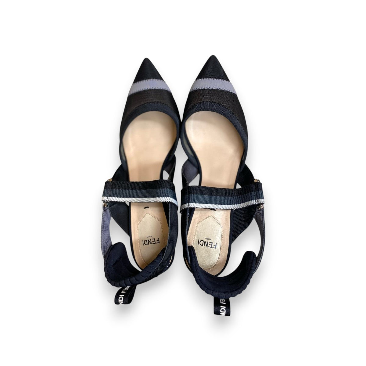 Scarpin Fendi Tela Preto tam. 37 br