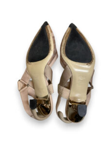 Scarpin Fendi Tela nude tam. 37 br