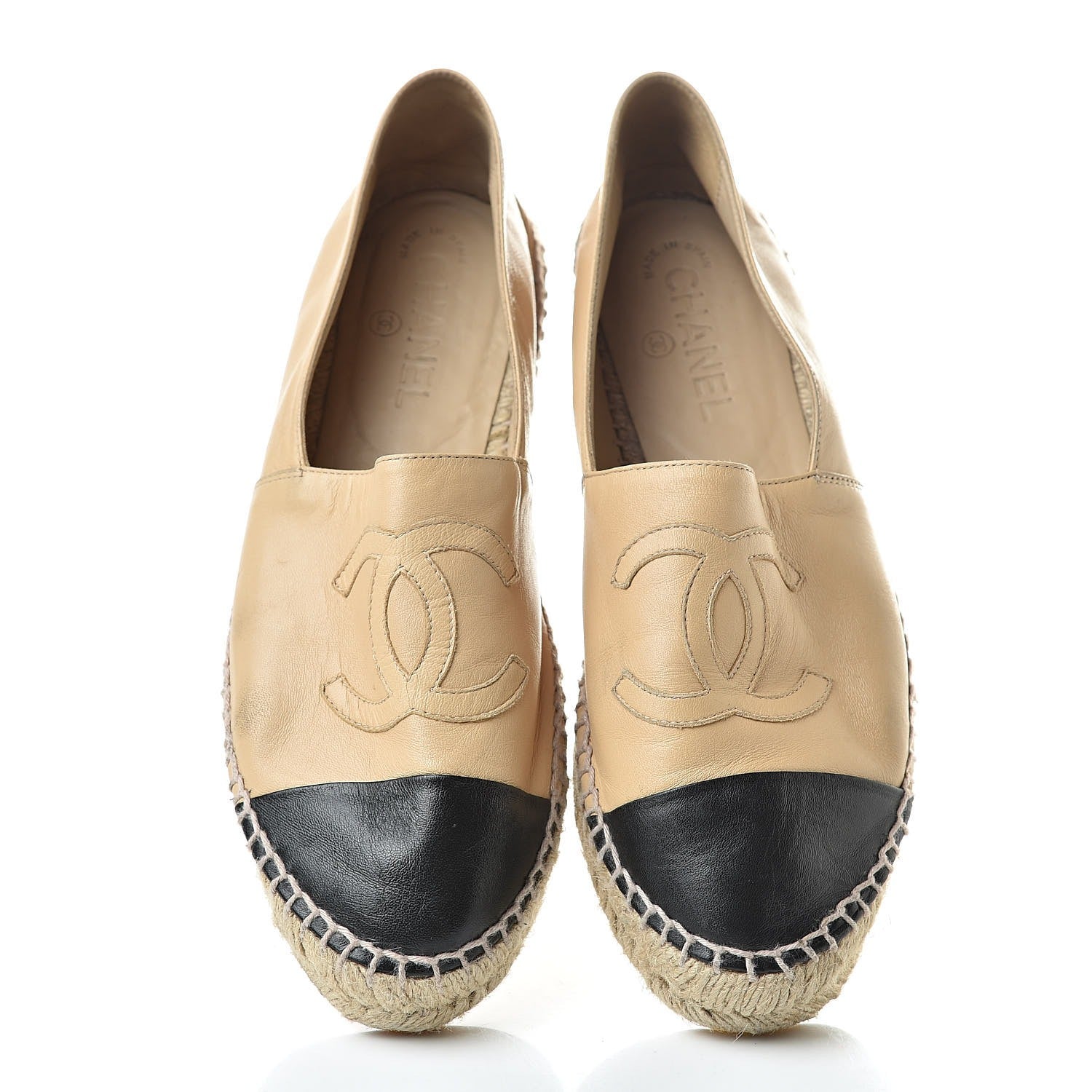 Espadrille Chanel Bege tam. 38 br