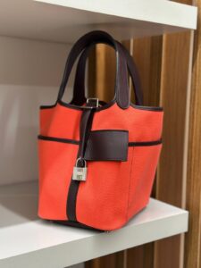 Bolsa Hermès Picotin Vermelha