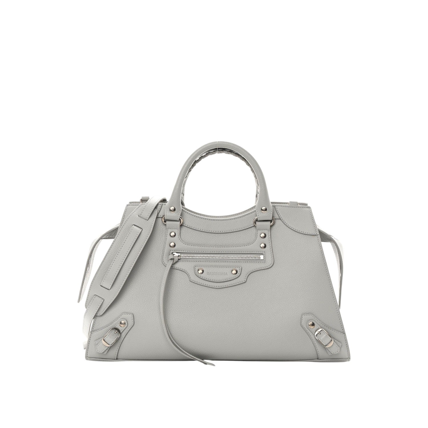 ⁠Bolsa Balenciaga Small Neo Classic Cinza