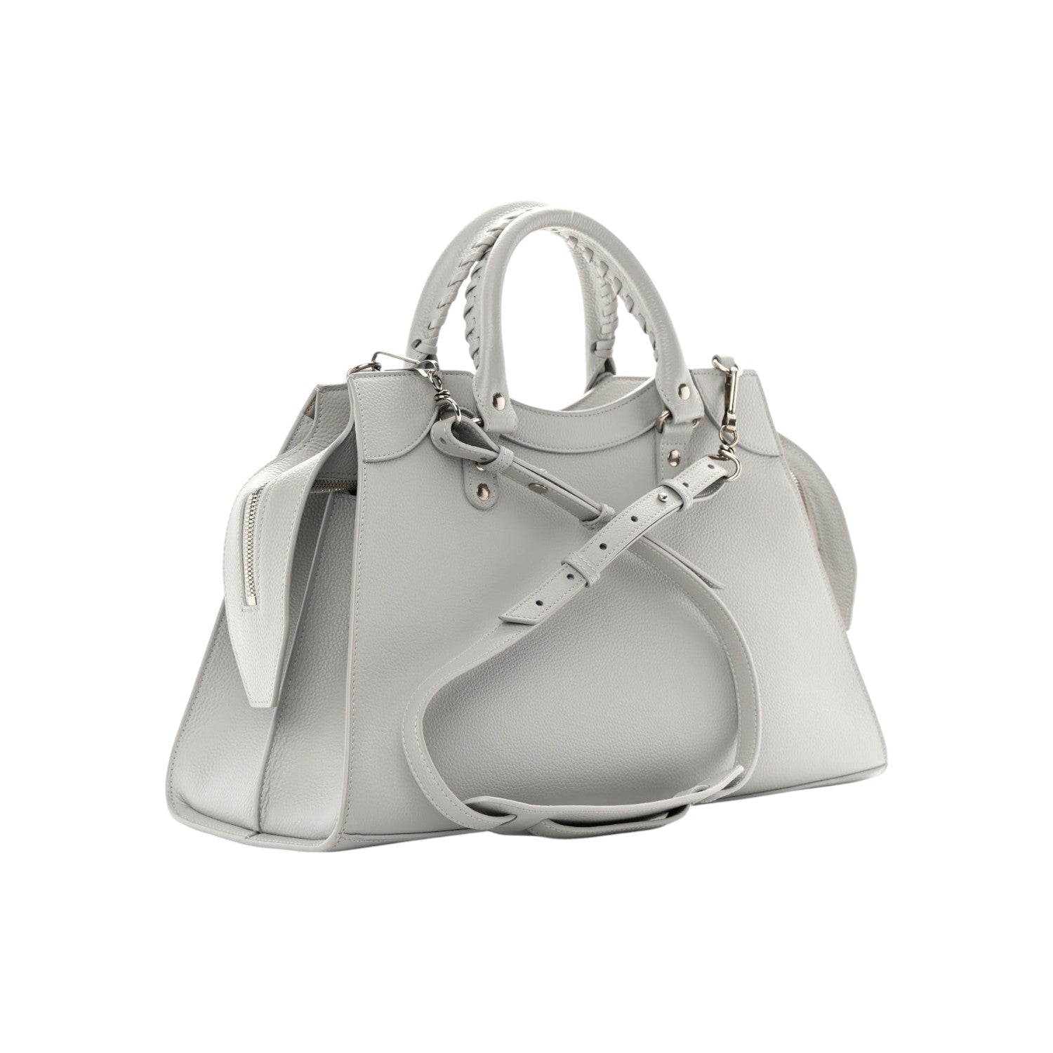 ⁠Bolsa Balenciaga Small Neo Classic Cinza