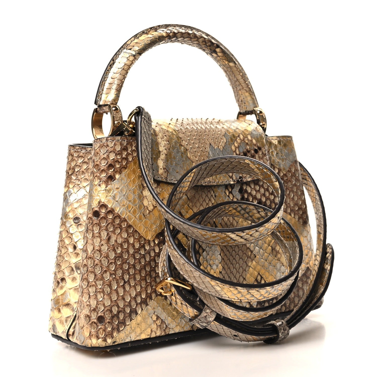 Bolsa Louis Vuitton Capucines Python
