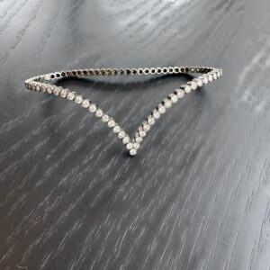 Pulseira de Mão Aron & Hirsch Ouro Negro com Brilhantes