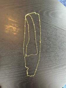 Colar Joalheira Pessoal Pedras Negras