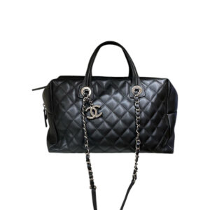 Bolsa Chanel Bowling Tote Preta