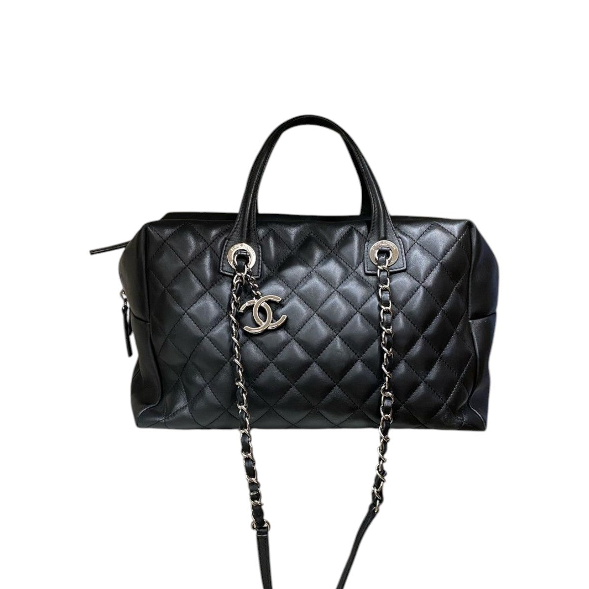 Bolsa Chanel Bowling Tote Preta