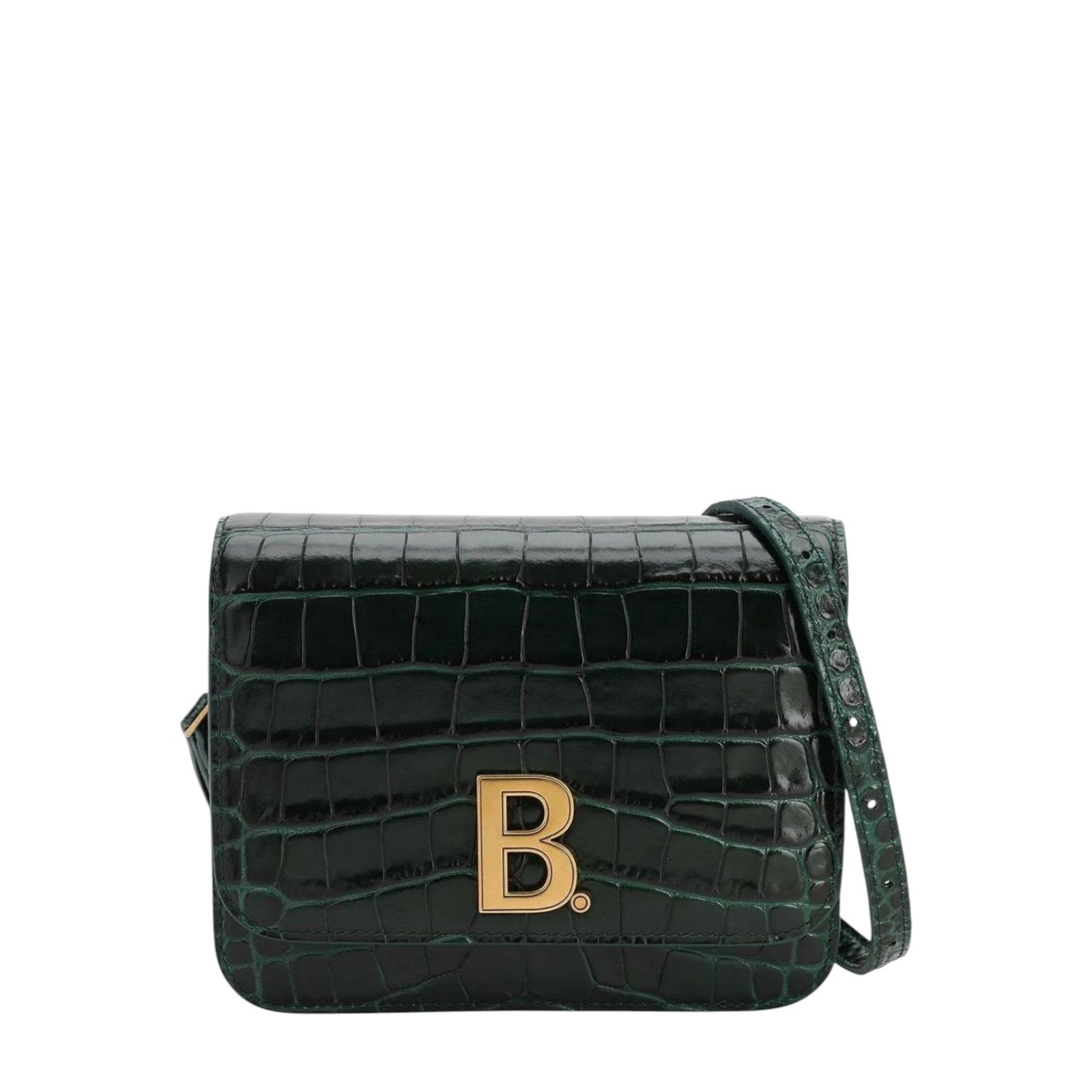 Bolsa Balenciaga Croc Effect B Verde