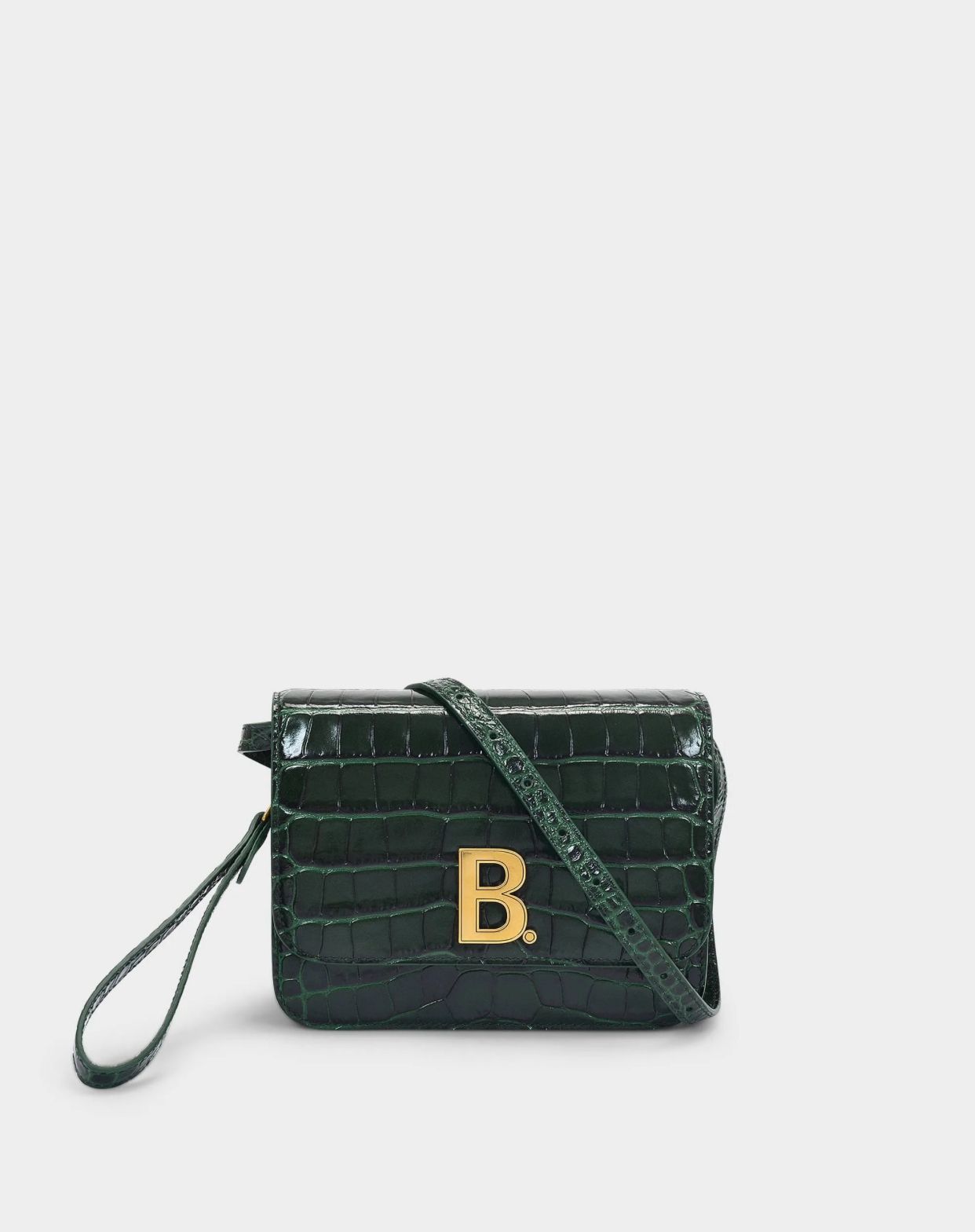 Bolsa Balenciaga Croc Effect B Verde