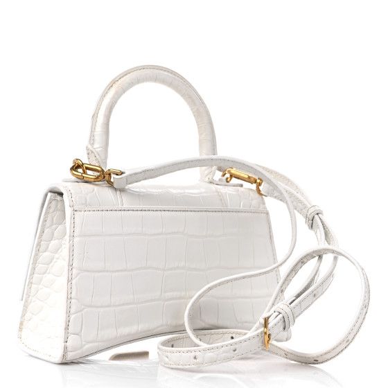 ⁠Bolsa Balenciaga Hourglass XS Branca