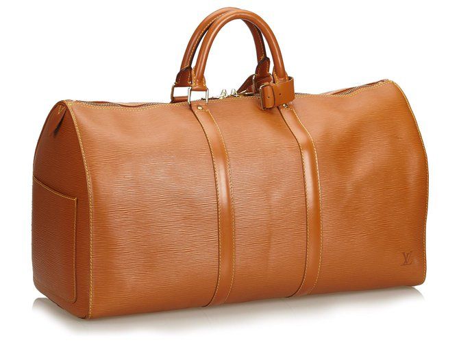 Bolsa de Viagem Louis Vuitton Keepall Bandouliere Caramelo