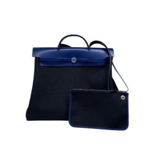 Bolsa Hermès Herbag Zip Azul Grande