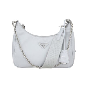 Bolsa Prada Re-Edition Nylon Cinza