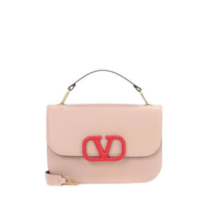Bolsa Valentino VSling Nude com Vermelho