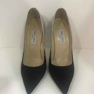 Sapato Jimmy Choo preto e prata sola 42