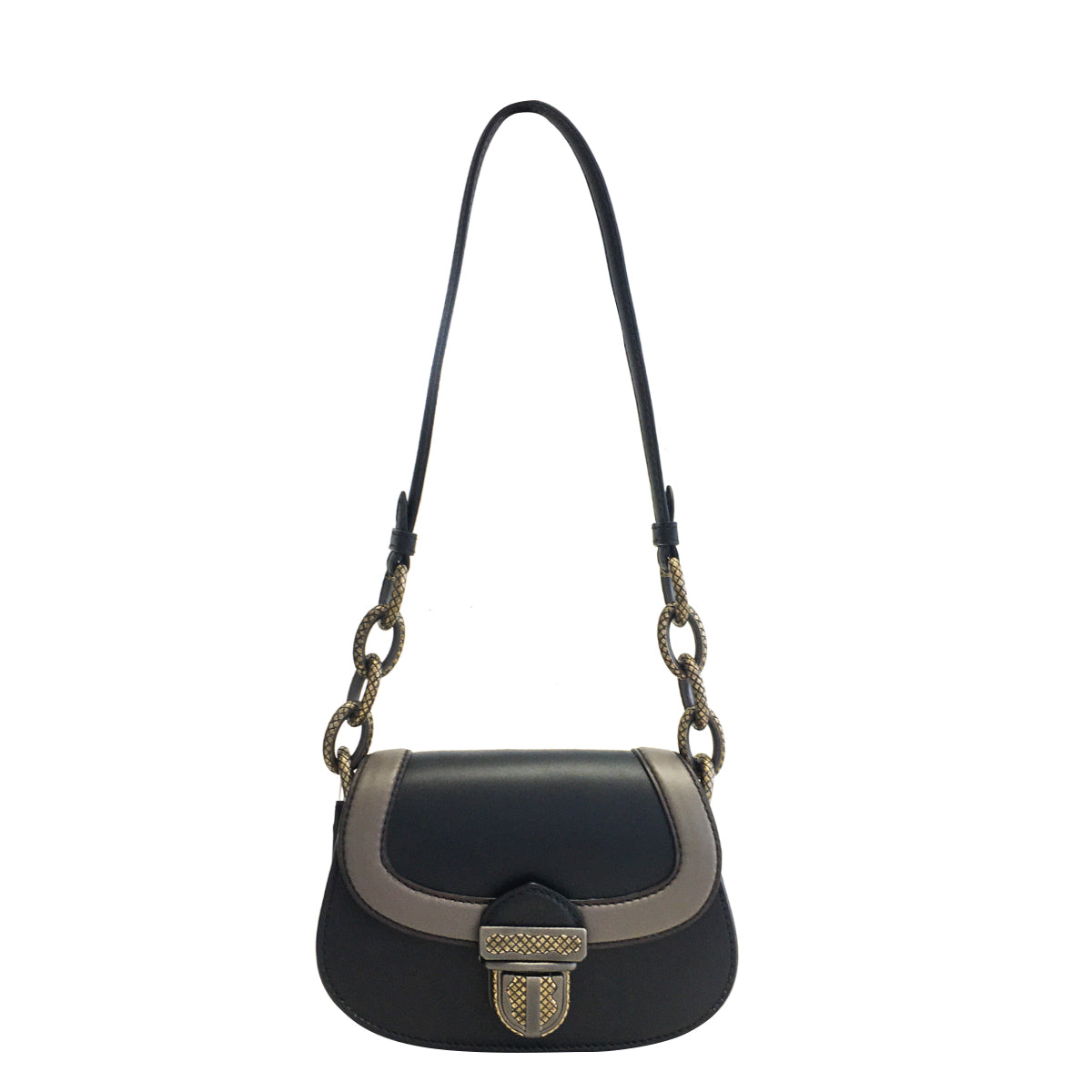 Bolsa Bottega Veneta The City Knot Preta Pequena