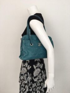 Bolsa Chanel Azul Turquesa