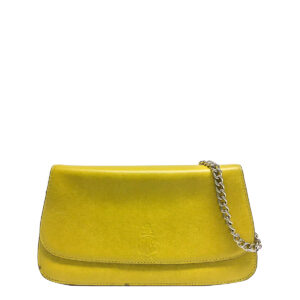 Bolsa Mark Cross Couro Amarelo Média
