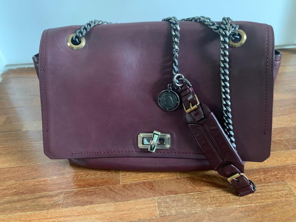 Bolsa Lanvin Happy Média Vinho