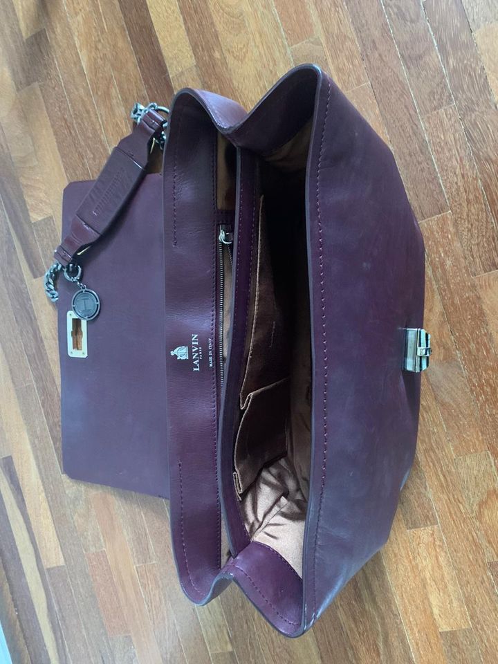 Bolsa Lanvin Happy Média Vinho