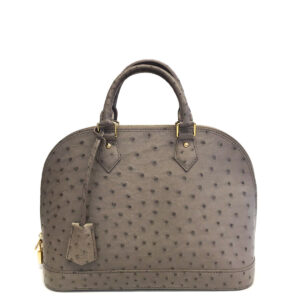 Bolsa Louis Vuitton Alma Cinza Avestruz Pequena