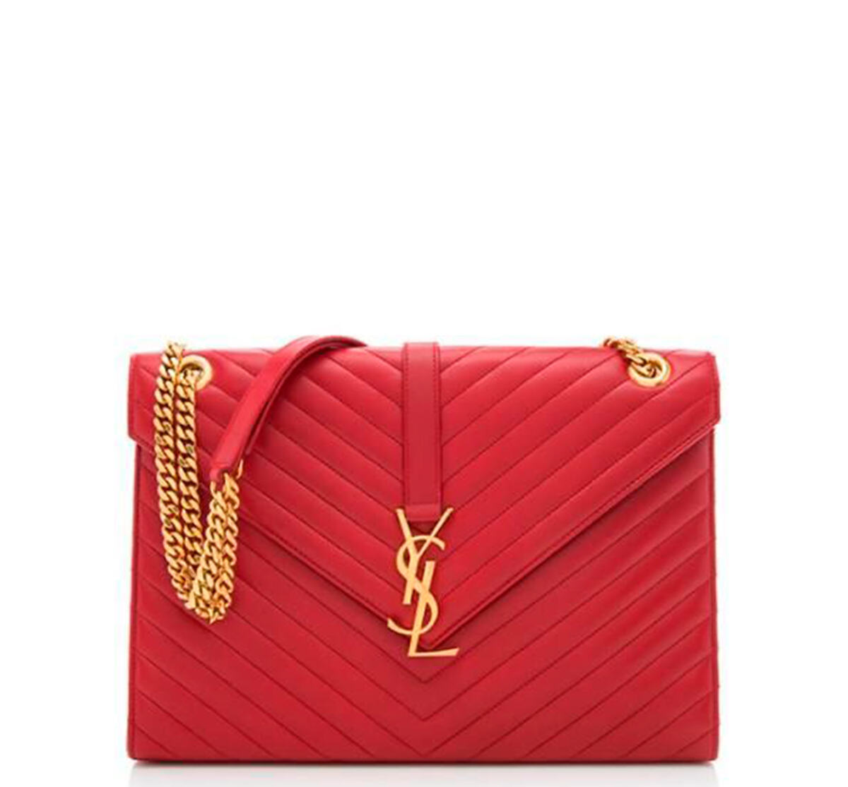 Bolsa Yves Saint Laurent Matelassê Vermelha