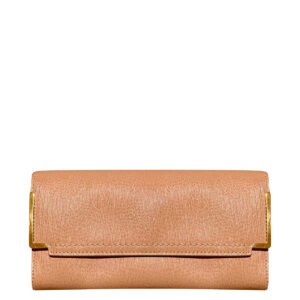Carteira Lanvin Bege com Dourado