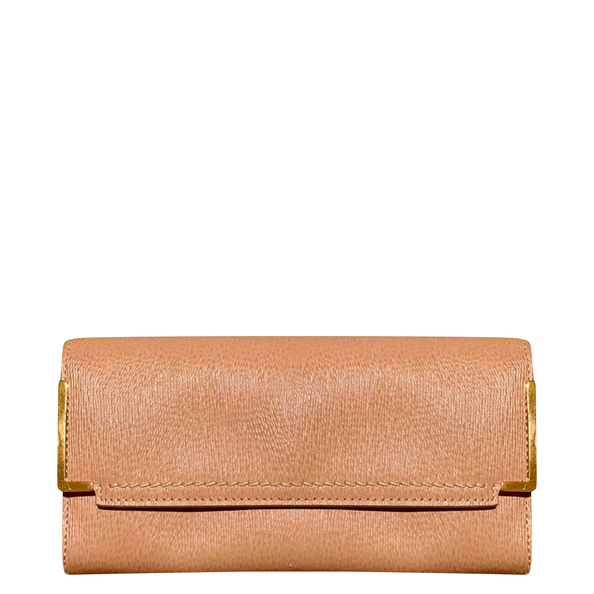 Carteira Lanvin Bege com Dourado