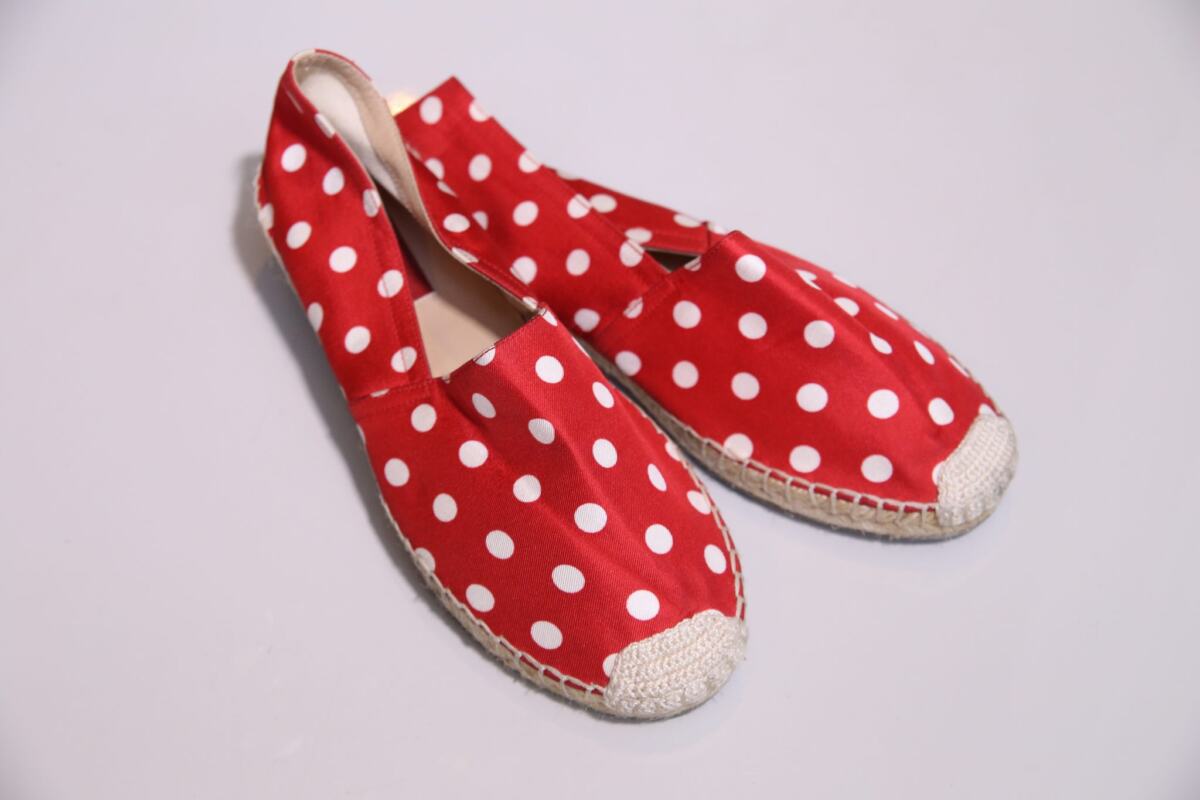 Alpagarta Valentino vermelho com bolinha, sola 36