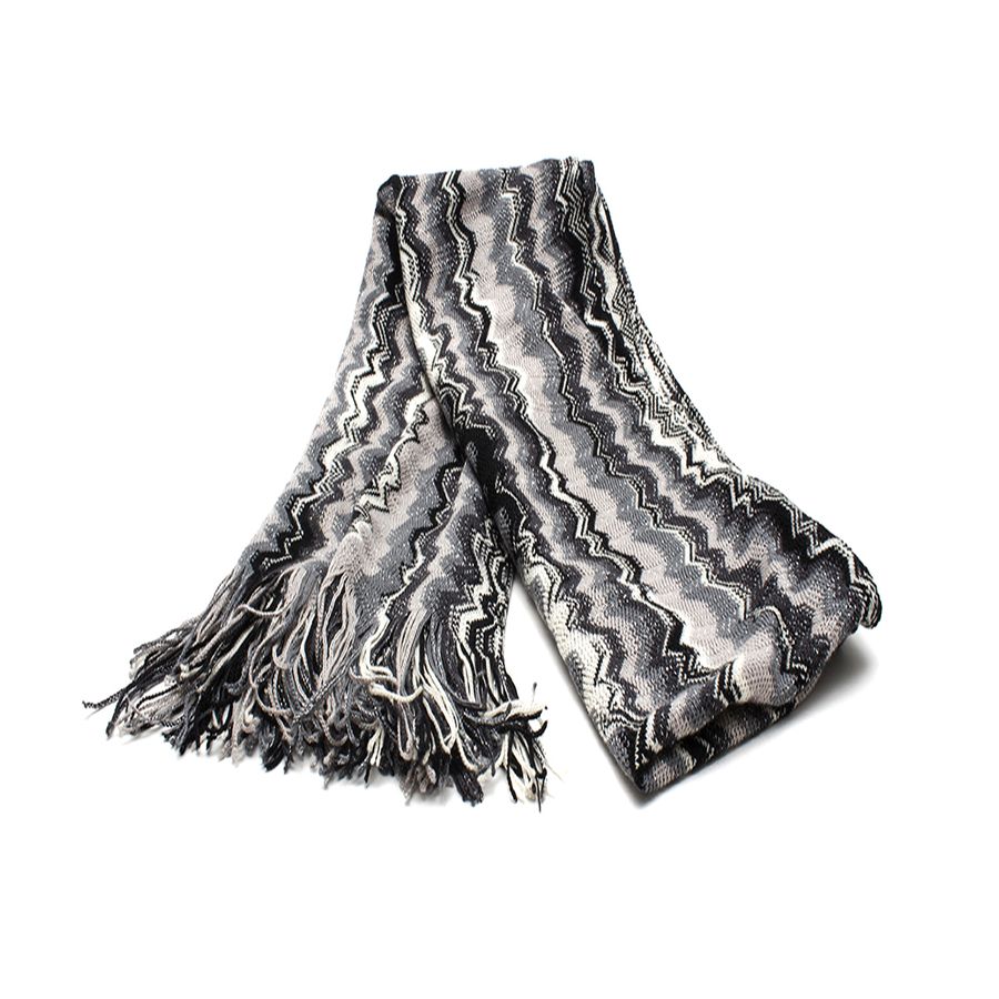 Lenço Missoni Degradê cinza