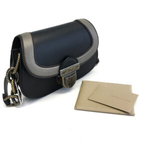 Bolsa Bottega Veneta The City Knot Preta Pequena