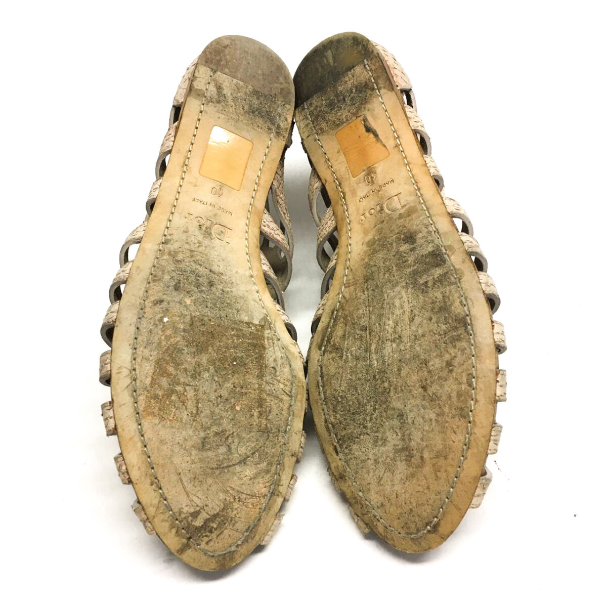 Sandália Christian Dior Nude Tam. 40