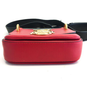 Bolsa Balmain Duo Color Vermelha Preta Renaissance Pequena