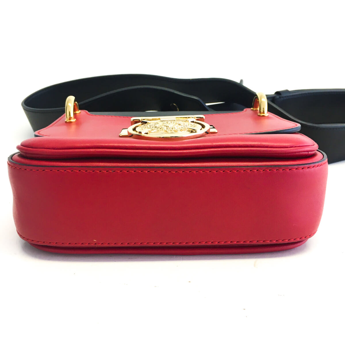 Bolsa Balmain Duo Color Vermelha Preta Renaissance Pequena