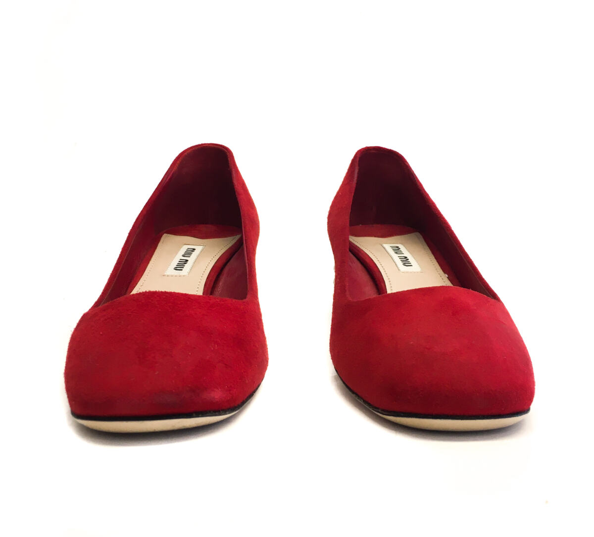 Sapato Miu Miu Crystal Block Vermelho Tam. 36