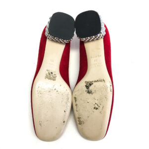 Sapato Miu Miu Crystal Block Vermelho Tam. 36