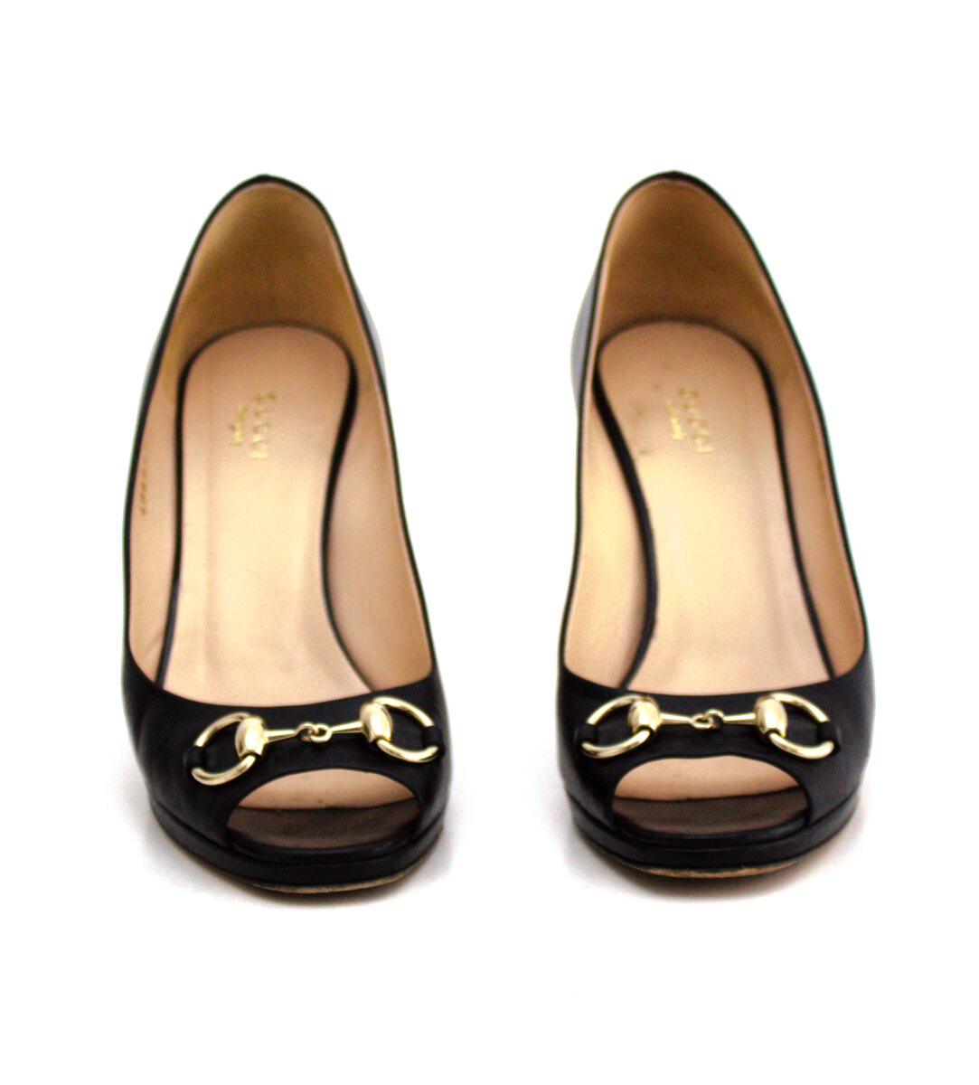 Sapato Gucci Couro Preto Tam. 38,5